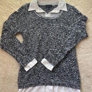 AB Studio Black & White Sweater